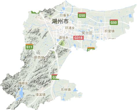 吴兴区高清卫星地图