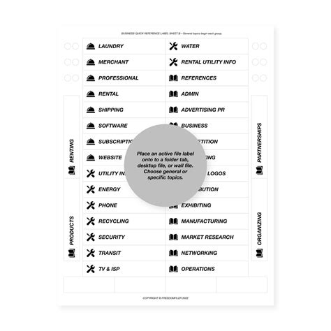 Image result for Filing System Labels