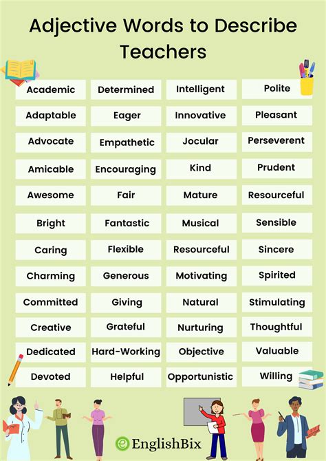Adjectives For A Good Teacher