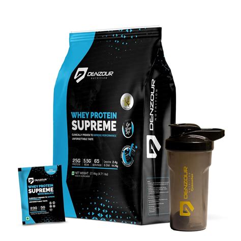 DENZOUR NUTRITION 100% Whey supreme Protein Powder (Pista Kulfi, 2.14 ...
