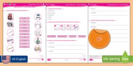 ESL Curriculum (US-English) Level 1, Lesson 3 Worksheet