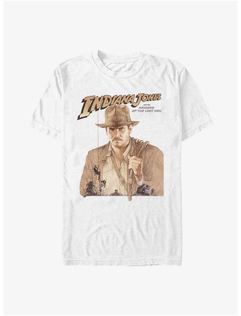 Indiana Jones Raiders Tonal Poster Extra Soft T-Shirt - WHITE | Hot Topic
