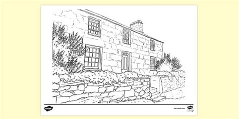 Hedd Wyn's House (Background) Colouring Sheet (teacher made)