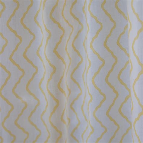 White Chevron Block Print Maheshwari Silk Sheer Curtain for Doors ...