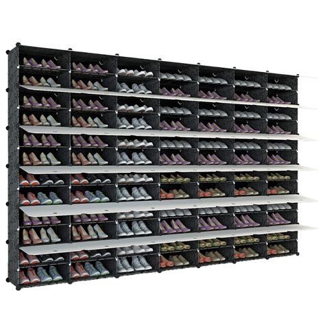 Kousiportable Shoe Rack Organizer 168 Pair Tower Shelf Storage Cabinet ...