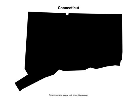 Printable Map of Connecticut Pattern · InkPx