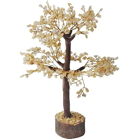 Buy Shubhanjali Citrine Crystal Gemstone Tree for Vastu, 500 Beads ...