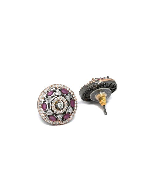 Star Sphere American Diamond Studs – Priyaasi