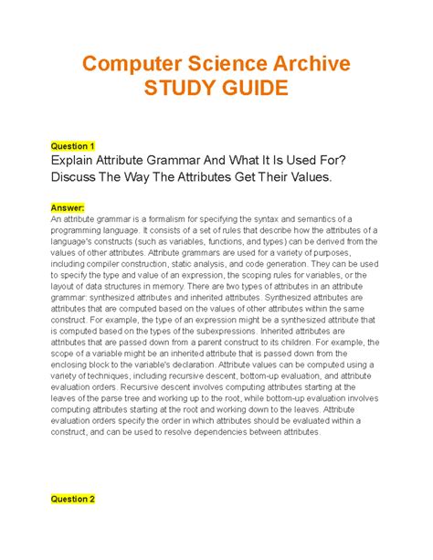 Computer Science Study Guide 的图像结果