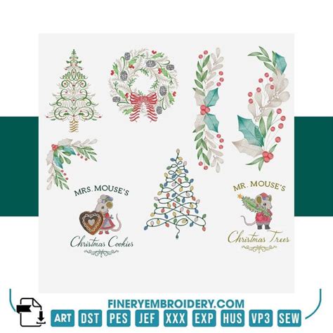 Christmas Collection Embroidery Design Pack – Instant download ...