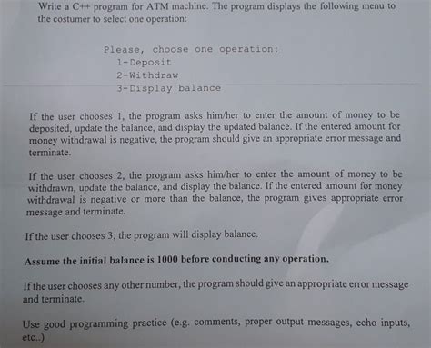 Image result for ATM Program C