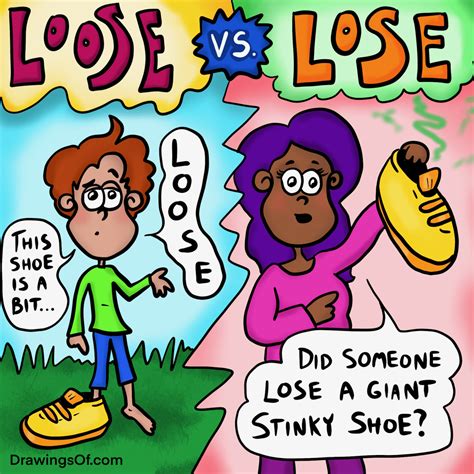 Loose vs. Lose: What's the Difference and Correct Spelling? - Drawings ...