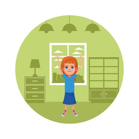 Little kid avatar cartoon character | Premium Vector