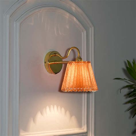 POSSIO Single Light Wall Fitting With Beige Shade – KAPOOR-E ...