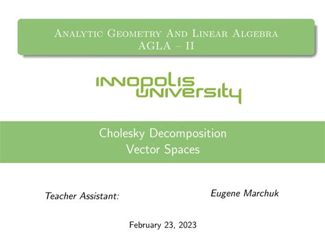Image result for Cholesky Decomposition