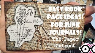 27 Tutorials On Using Book Pages in Junk Journals 的图像结果