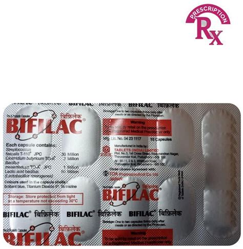 Bifilac Capsule (10 Cap) Price in India - Buy Bifilac Capsule (10 Cap ...