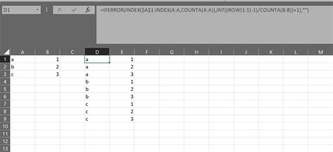 Image result for Excel Column Formulas AXB