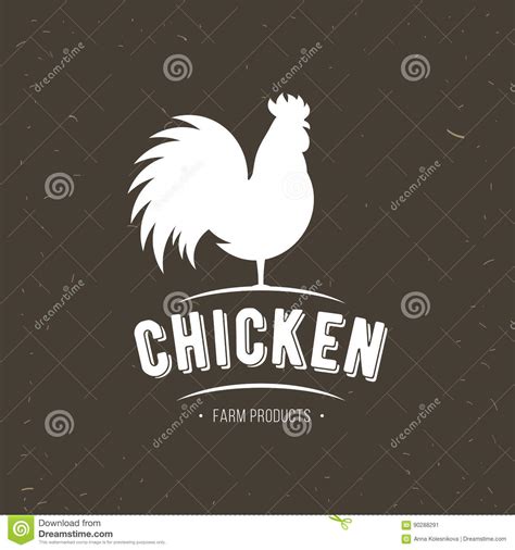 雄鸡象 公鸡 家禽 农厂新标志 养鸡场肉商标、徽章、横幅、象征和设计元素的食物店的 库存例证 - 插画 包括有 茴香, 背包: 90288291