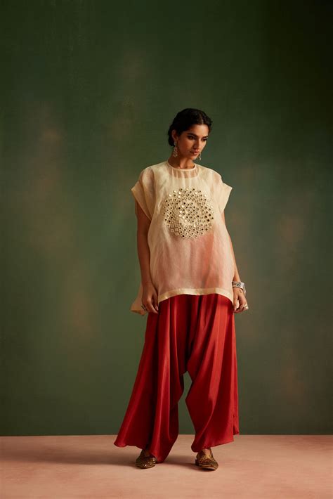 Shop Stylish Organza Cape Set for Women Online – AVACARA