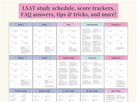 LSAT Study Plan | Cotton Candy Pink Purple Aesthetic Study Plan | LSAT ...