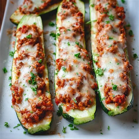 Italian Stuffed Zucchini Boats - Recipes Zesty - Easy And Healthy Recipes