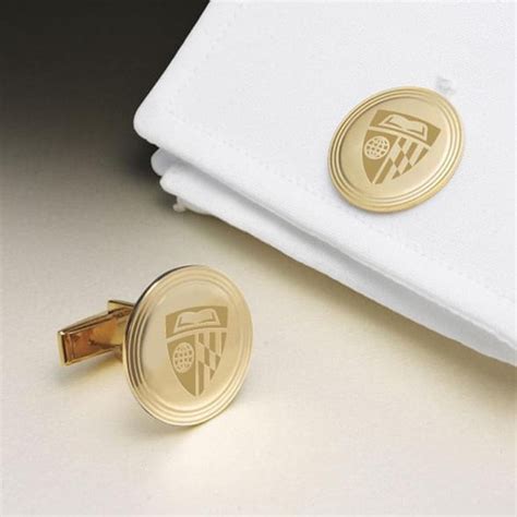 Johns Hopkins 14K Gold Cufflinks | M.LaHart & Co.