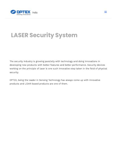 Image result for Optex Laser System