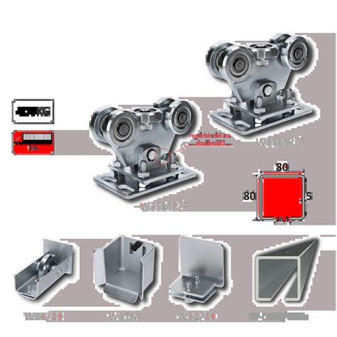 Samonos do 300 kg/5 m, děrovaný profil 80 x 80 x 5 mm, Zn | Kovian CZ