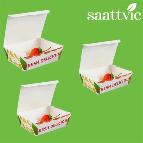 White Food Boxes - Momos Paper Food Boxes Manufacturer from Mumbai