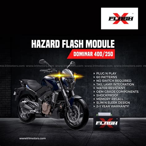 Bajaj Dominar 400 Flash X Hazard Flash Module, Blinker,Flasher – LRL Motors