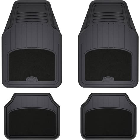 Armor All 4-Piece Black Carpet/Rubber Interior Floor Mat - Walmart.com