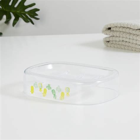 Buy Slate Transparent Printed Soap Dish from Home Centre at just INR 129.0