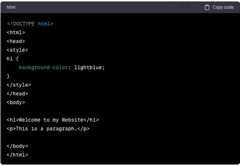 Image result for How to Change Color of Website in HTML