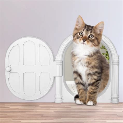 Cat Door Interior Door - No-Flap Cat Door for Interior Door, Cat Door ...