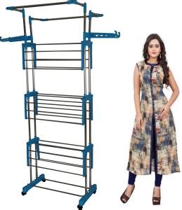 RAFTTAR Plastic, Steel Floor Cloth Dryer Stand RF-Extra Strong And ...