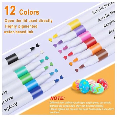 12 Colors Acrylic Paint Art Marker Set-674 – Mirror Glass World Wide
