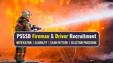 PSSSB Recruitment 2023 for 1300 Fireman and Driver/Operator ...