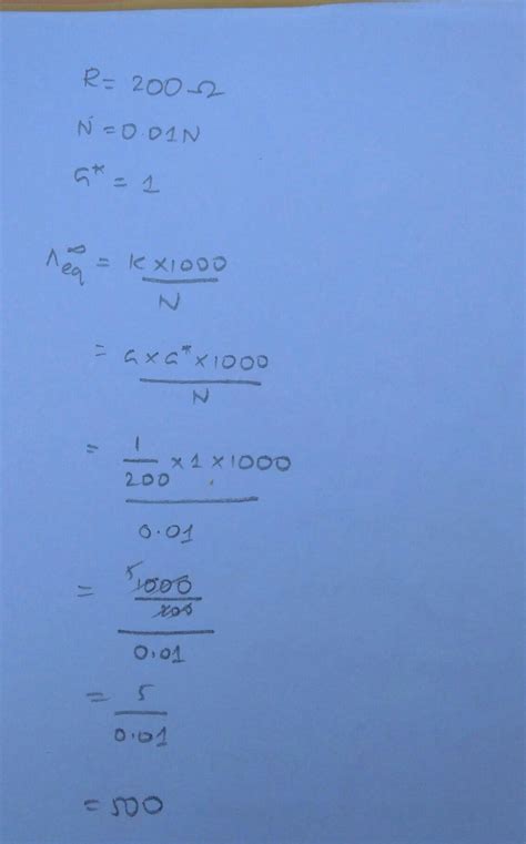 a resistance of 0.01N Nacl solution at 25degree is 200 ohm cell ...