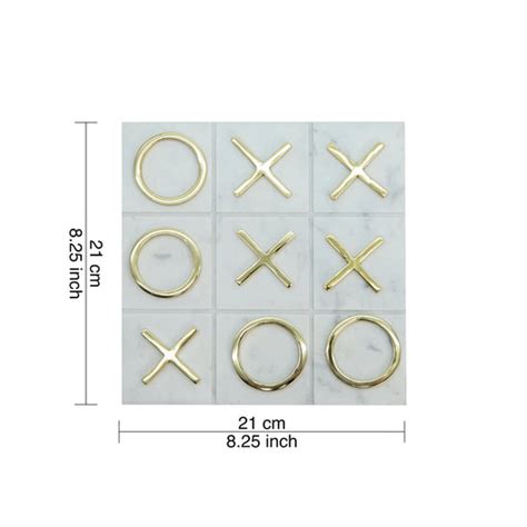 Buy Marble Tic Tac Toe Game for Coffee Table Online | Arcedior