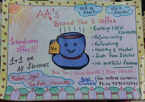 Exciting News: New Flavour Advertisement for Tea Class 10 Project
