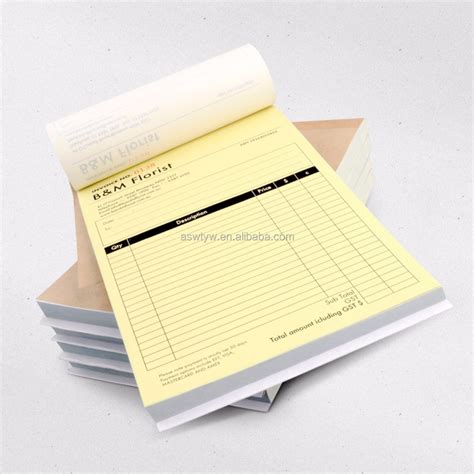 Image result for Custom Invoice Book