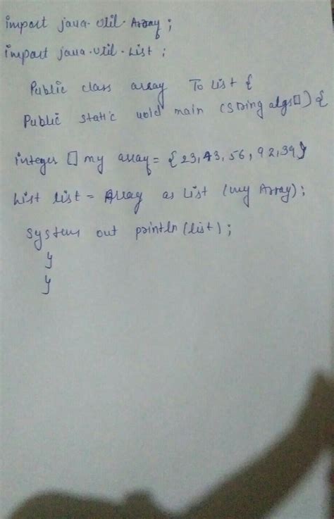 How to switch data from an array to array list in java? - Brainly.in