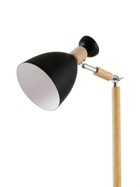Buy Aarvi Decor Black Wood Fractural Shaped Study Lamp Online