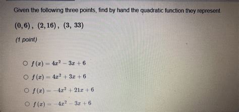 Image result for Find Quadratic Function Using 2 Points