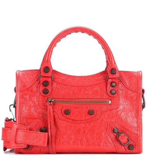 Classic Mini City Leather Shoulder Bag - Balenciaga | mytheresa | Bags ...