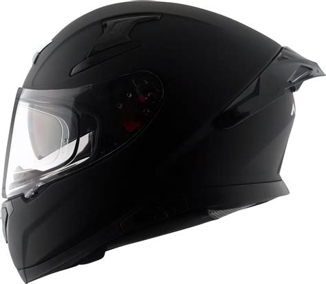 Axor Apex Solid ISI ECE DOT Certified Matt Black Full Face Dual Visor ...