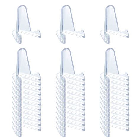 36 PCS Acrylic Display Holder Clear Display Easel Stands for Coins ...
