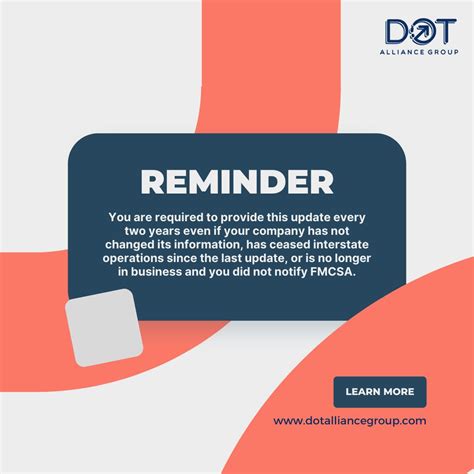 DOT Alliance Group on LinkedIn: #biennialupdate #compliance # ...