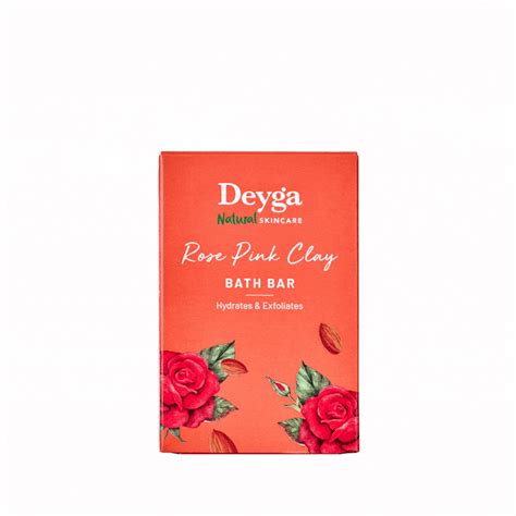 Rose Pink Clay Bath Bar | Buy 100% Organic Rose Pink Clay Soap Online